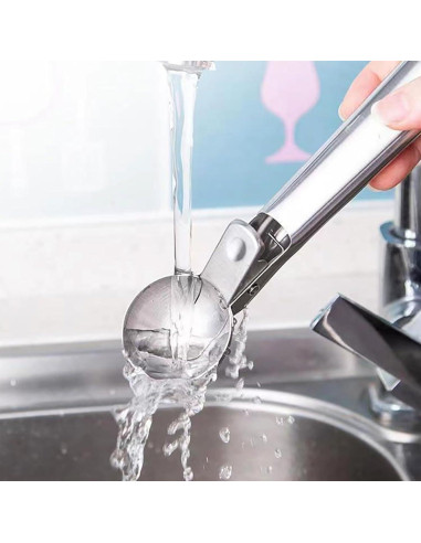 Cucharón de Helado FocusOnHome Acero Inoxidable Grande con Gatillo