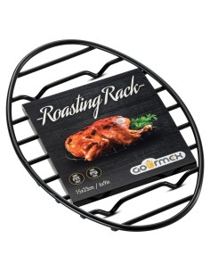 Rejilla Ovalada para Asar GOURMEX Antiadherente 22.86x15.24 cm