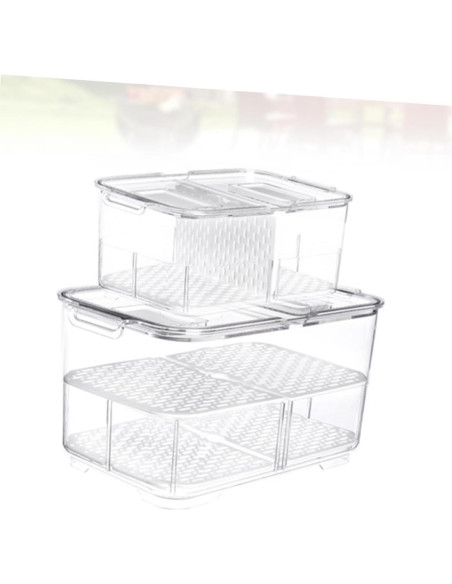 Caja de Almacenamiento Sellada Ciieeo 23.3x12.2cm Plástico