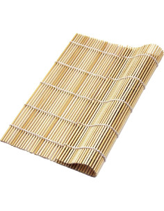 Estera de Sushi LEEPHONE 8 Piezas de Bambú Natural 24.1 cm 2