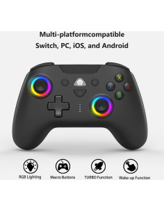 Controlador Inalámbrico PeriphX para Nintendo Switch - RGB, Giroscopio 6 Ejes 2