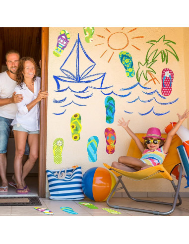 Chanclas de Madera Sin Terminar para Manualidades Thrseely - 24 Piezas