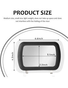 Espejo de Vanidad para Visera de Coche Suvnie 16.68x10.99cm 2