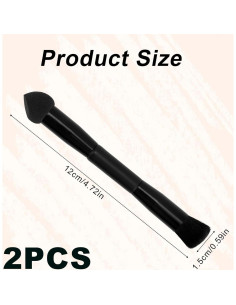 2 Brochas de Polvo para Línea de Cabello Fukaisu 12x1.5cm 2