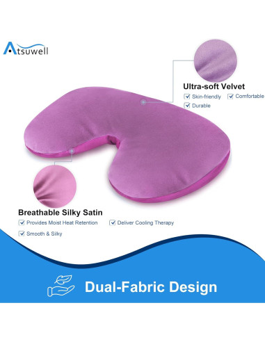 Máscara Sinusal Atsuwell Rosa - Almohadilla Térmica para Ojos