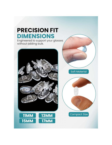 Almohadillas de Nariz de Silicona Sports World Vision 15mm - 25 Pares