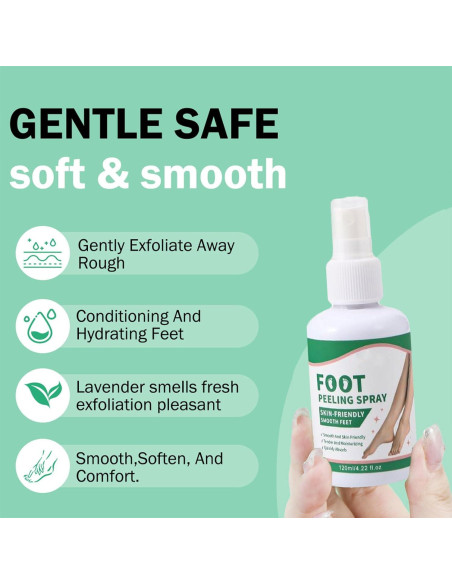 Spray Exfoliante para Pies Peele 120ml - Hidrata y Suaviza
