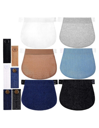 Extensores de Cintura Ajustables WILLBOND 12 Paquetes Embarazo