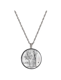 Collar de Colgante de Moneda Italiana L100 - American Coin Treasures
