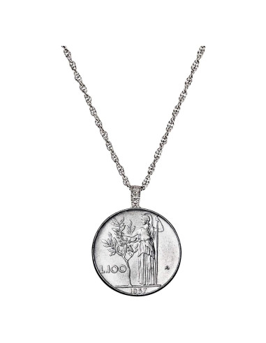 Collar de Colgante de Moneda Italiana L100 - American Coin Treasures