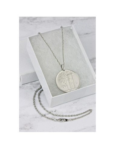 Collar de Colgante de Moneda Italiana L100 - American Coin Treasures