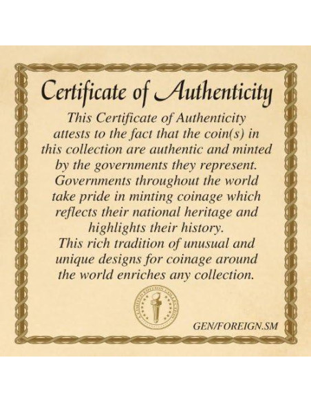 Collar de Colgante de Moneda Italiana L100 - American Coin Treasures