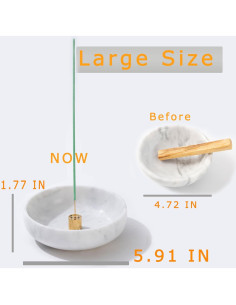 Soporte de Incienso 6 en 1 CM CHIC MONDAY de Mármol 15 cm 2