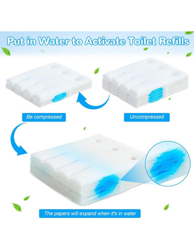 Recargas de Inodoro Desechables Effacera 48 Unidades Biodegradables
