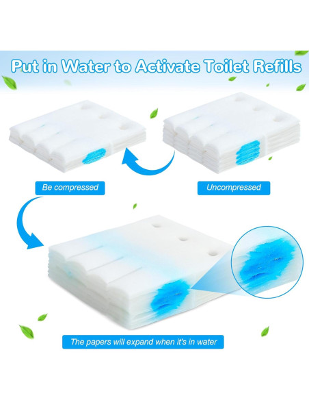 Recargas de Inodoro Desechables Effacera 48 Unidades Biodegradables