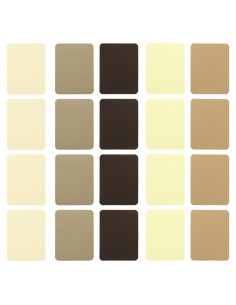 Parches de Planchar PATIKIL 20 Piezas 12.5x9.5cm Marrón Caqui, Café, Amarillo Claro, Beige