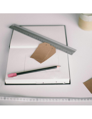 40 Borradores de Goma Rosa KVZVK para Lápiz - Tapas Cuña