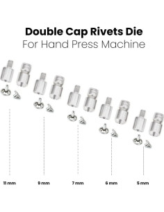 Juego de Troqueles DZNTOOLS para Remaches Doble Cabeza 5-11mm 2