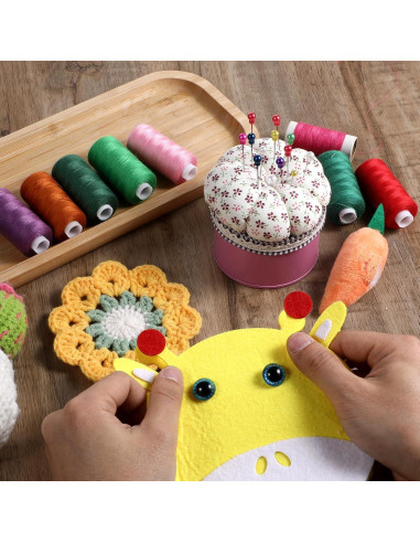 Almohadilla para Agujas en Forma de Calabaza Styquenzer Rosa