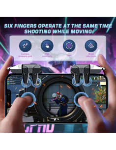 Controlador de Juego EasEasy para Smartphone - Gatillo 6 Dedos 2
