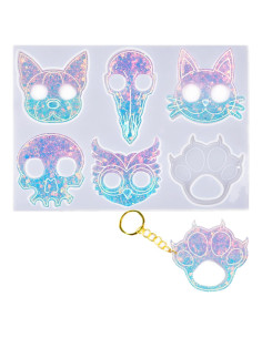 Juego de Moldes de Silicona YVOO para Joyería DIY - 4 Piezas