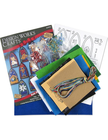 Kit de Adornos de Fieltro DesignWorks Ink - 13 Piezas