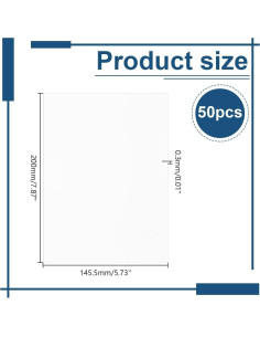 50 Hojas de Plástico Termocontraíble arricraft 20x14.6cm 2