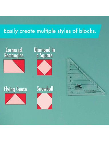 Regla de Corte de Esquinas Dobladas Creative Grids 12.7cm