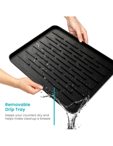 Estante Plegable para Secar Platos Home Zone Living 35.4x48cm