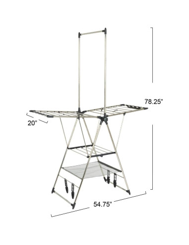 Soporte de Secado de Ropa Household Essentials Plegable 15,24m