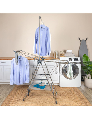 Soporte de Secado de Ropa Household Essentials Plegable 15,24m