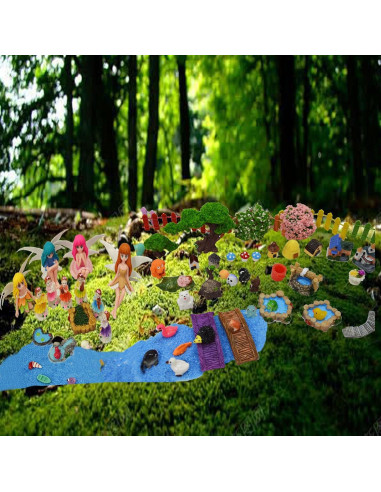 Kit de Jardín de Hadas Besterry 110 Pcs - Accesorios Miniatura