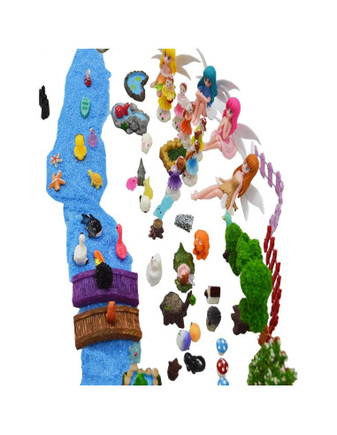 Kit de Jardín de Hadas Besterry 110 Pcs - Accesorios Miniatura