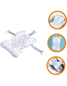 Almohadilla de Baño LIFKOME Antideslizante 50x30cm para Bebés 2