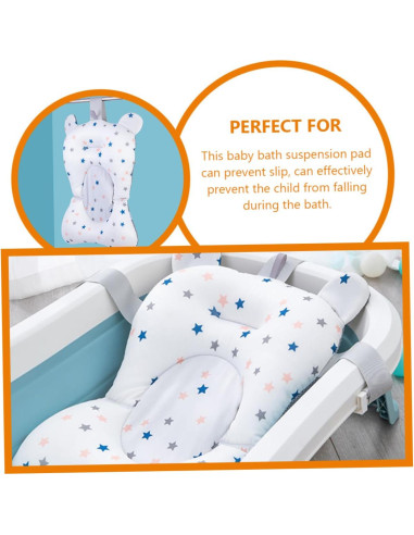 Almohadilla de Baño LIFKOME Antideslizante 50x30cm para Bebés