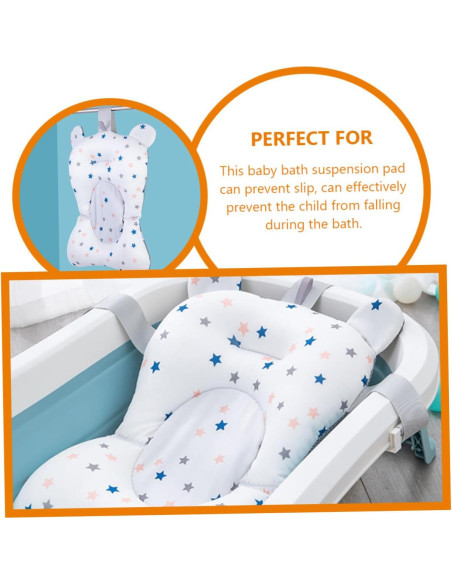 Almohadilla de Baño LIFKOME Antideslizante 50x30cm para Bebés