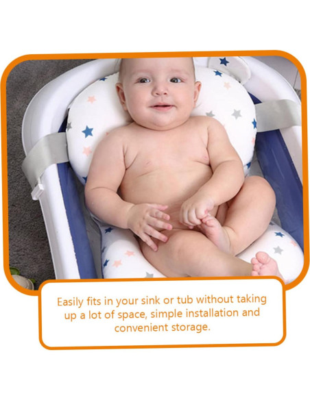 Almohadilla de Baño LIFKOME Antideslizante 50x30cm para Bebés