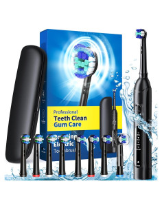 Cepillo de Dientes Eléctrico Rotativo TEETHEORY con 8 Cabezas