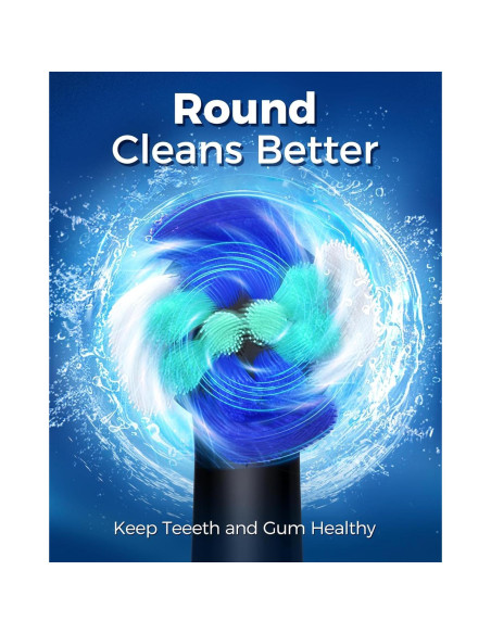 Cepillo de Dientes Eléctrico Rotativo TEETHEORY con 8 Cabezas