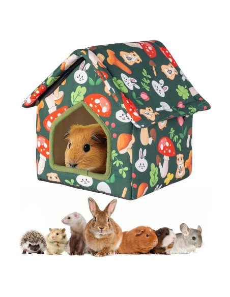 Escondite Plegable para Cobayas Yigerlee 22x22x26.9cm Antideslizante