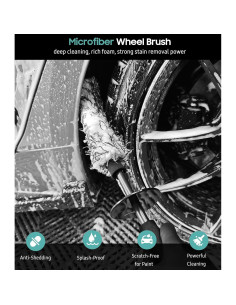 Kit de Cepillos de Limpieza de Ruedas YeewayVeh 3 Piezas 2