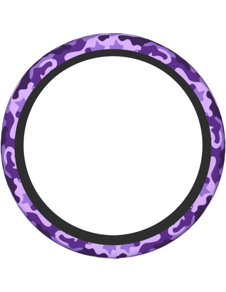 Cubierta de Volante JKJOJIA Camo Morado 38 cm Antideslizante