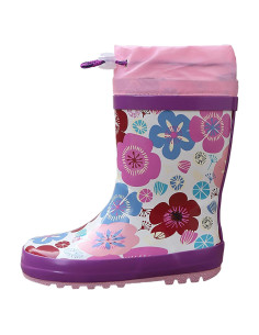 Botas de lluvia impermeables para niños - Goma Floral 12