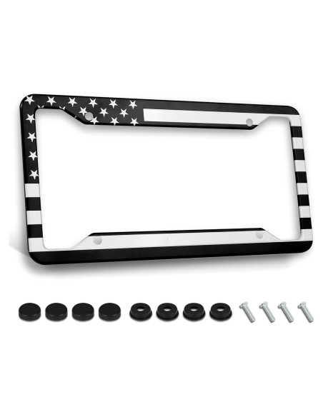 Marco de Placa de Licencia NOCITUN Bandera Americana 30.48x15.24 cm