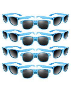Gafas de Sol Morcheiong 12 Pack Protección UV400 Azul Claro