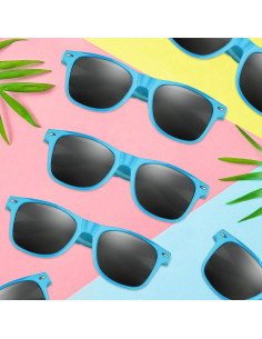 Gafas de Sol Morcheiong 12 Pack Protección UV400 Azul Claro 2