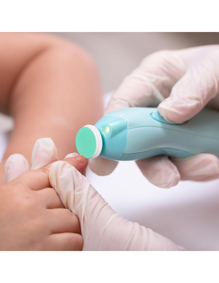 Almohadillas de Lima de Uñas Angoily 24 Pcs para Bebés Verde