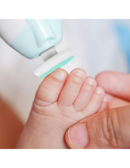 Almohadillas de Lima de Uñas Angoily 24 Pcs para Bebés Verde