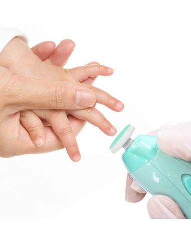 Almohadillas de Lima de Uñas Angoily 24 Pcs para Bebés Verde