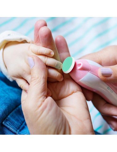 Almohadillas de Lima de Uñas Angoily 24 Pcs para Bebés Verde